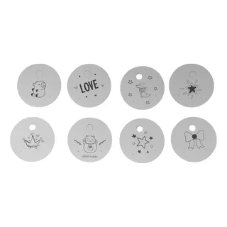 ETIQUETAS PARA AROS LAMINADO FANTASIA X 200u (50)